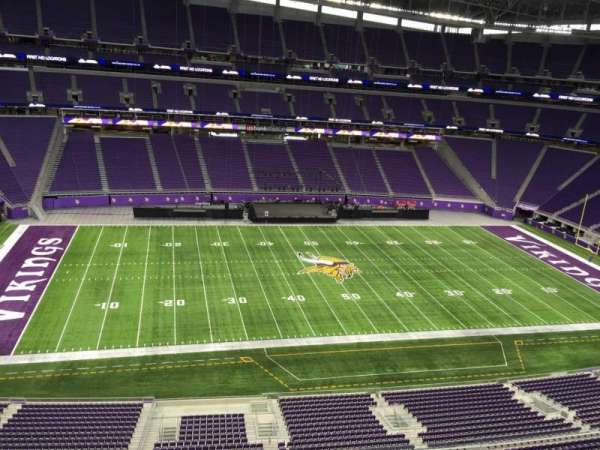 U.S. Bank Stadium, section: 343, row: B, seat: 11