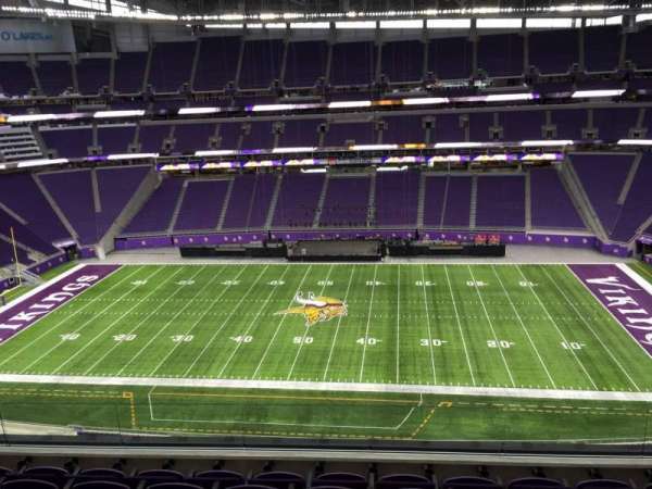 U.S. Bank Stadium, section: 340, row: E, seat: 21