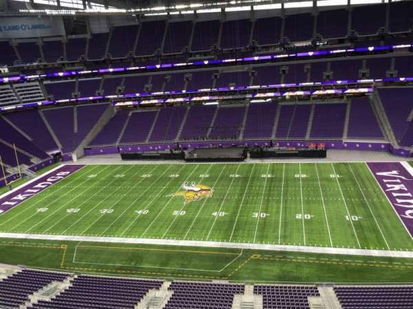 U.S. Bank Stadium, section: 339, row: B, seat: 20