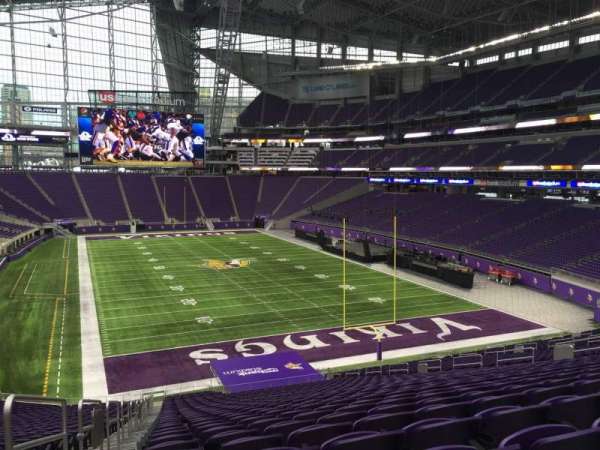 U.S. Bank Stadium, section: 121, row: 42, seat: 40