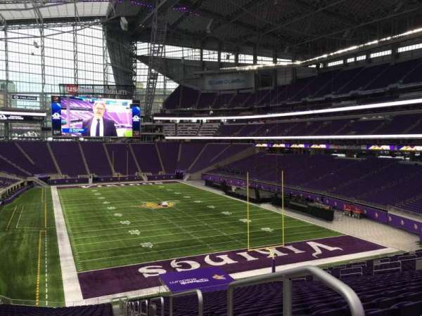 U.S. Bank Stadium, section: 121, row: 41, seat: 1