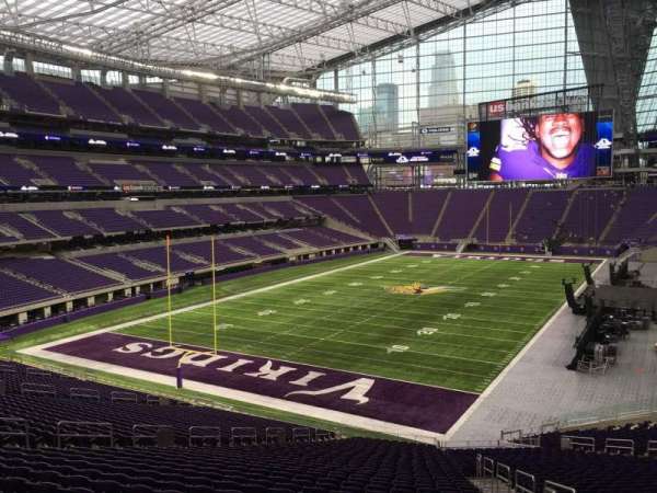 U.S. Bank Stadium, section: 116, row: 39, seat: 3