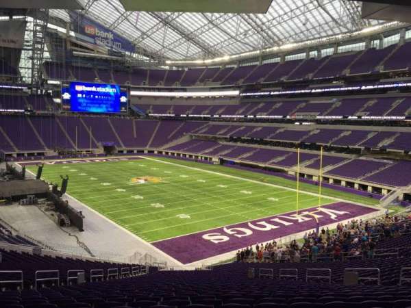 U.S. Bank Stadium, section: 101, row: 42, seat: 34