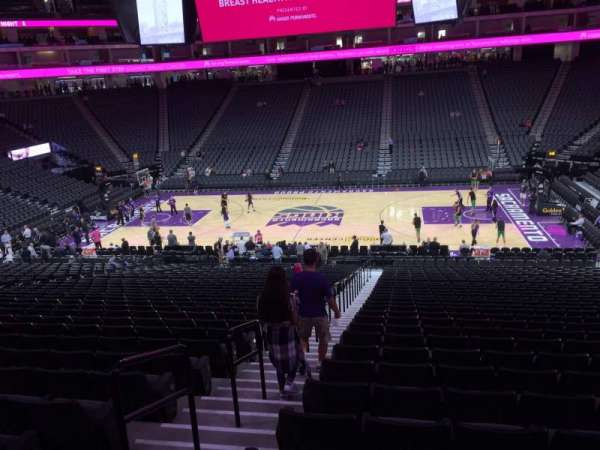 Golden 1 Center, section: 106, row: R, seat: 17