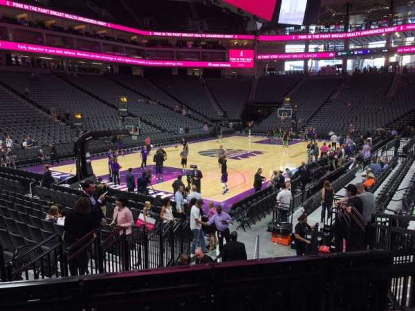 Golden 1 Center, section: 111, row: B, seat: 5