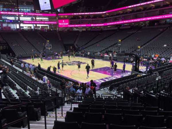 Golden 1 Center, section: 116, row: B, seat: 7