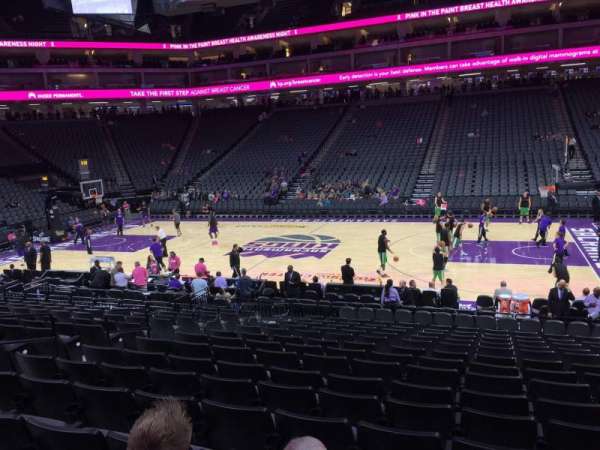 Golden 1 Center, section: 106, row: F, seat: 11