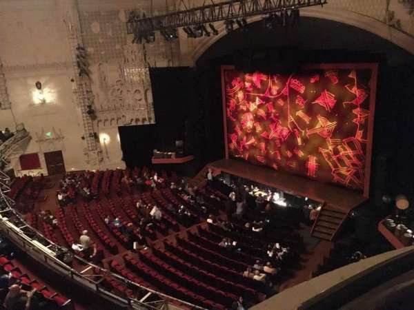 Orpheum Theatre, San Francisco, section: Balcony R, row: Aa, seat: 2