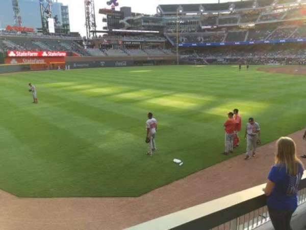 Truist Park, section: 143, row: 1, seat: 1