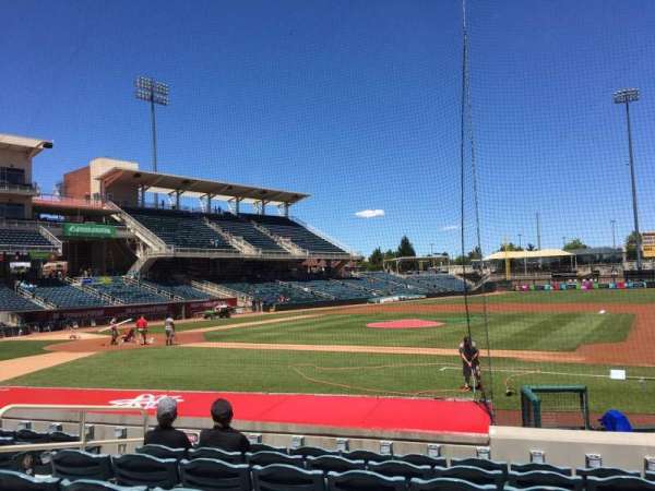 Isotopes Park, section: 114, row: L, seat: 8