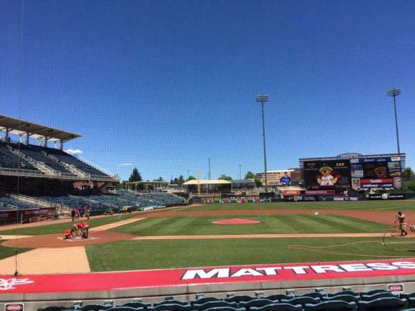 Isotopes Park, section: 110, row: L, seat: 7