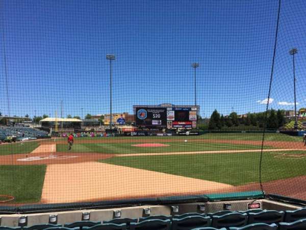 Isotopes Park, section: 106, row: F, seat: 6