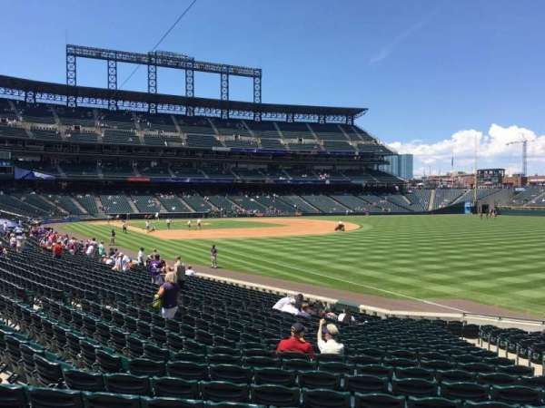 Coors Field, section: 113, row: 22, seat: 5