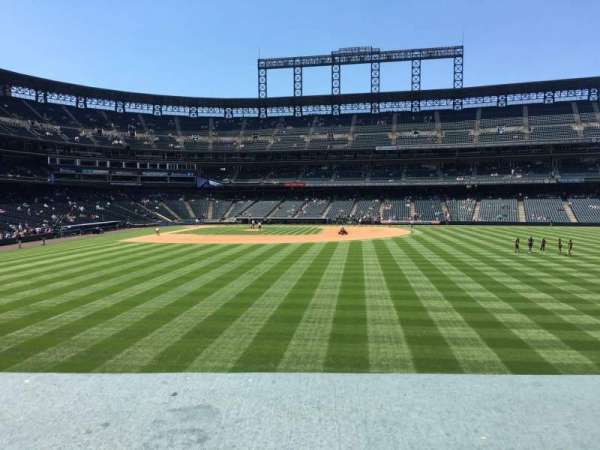 Coors Field, section: 105, row: 2, seat: 8