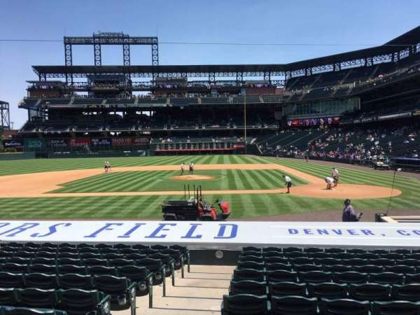 Coors Field, section: 136, row: 16, seat: 14