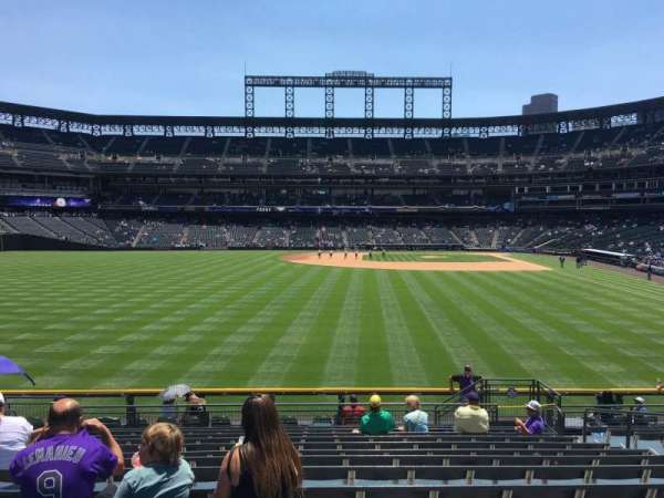Coors Field, section: 153, row: 15, seat: 8
