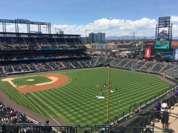 Coors Field, section: U311, row: 15, seat: 4