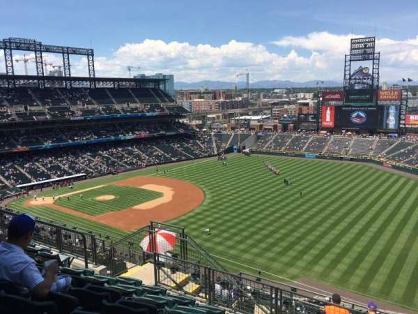 Coors Field, section: U315, row: 15, seat: 10