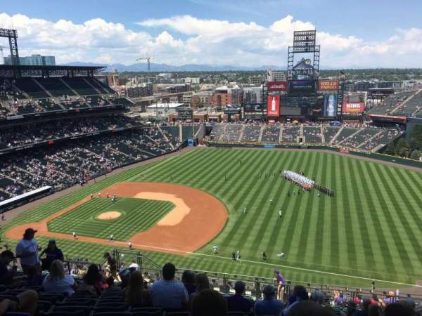 Coors Field, section: U318, row: 23, seat: 12