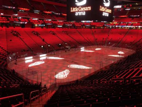 Little Caesars Arena, section: 113, row: 27, seat: 22