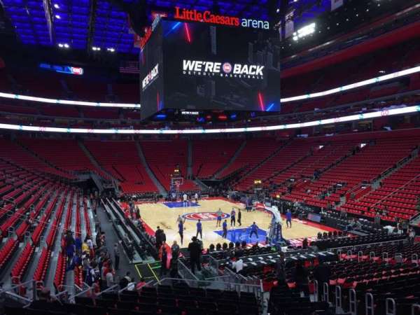 Little Caesars Arena, section: 104, row: 16, seat: 7