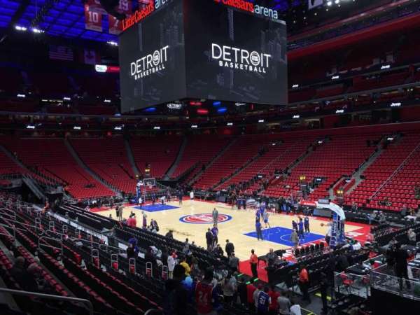 Little Caesars Arena, section: 105, row: 16, seat: 9