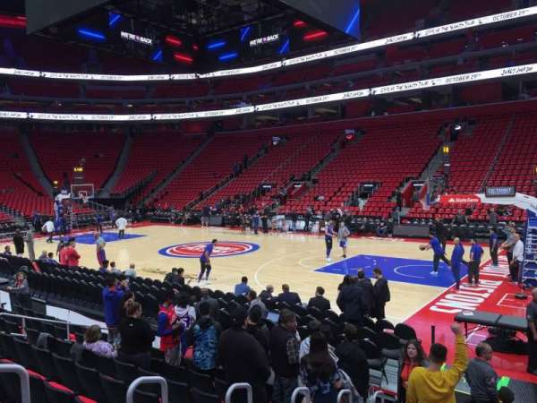 Little Caesars Arena, section: 106, row: 8, seat: 14