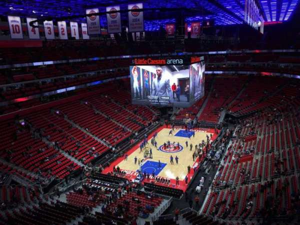 Little Caesars Arena, section: 201, row: 4, seat: 9