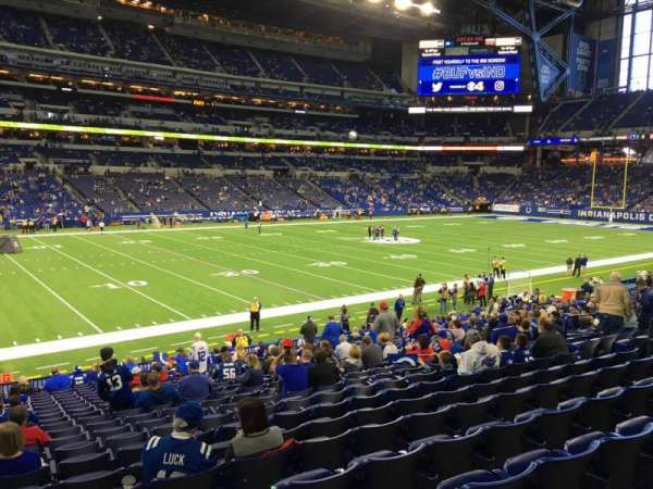 Lucas Oil Stadium, section: 117, row: 22, seat: 15