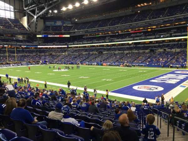 Lucas Oil Stadium, section: 108, row: 21, seat: 2
