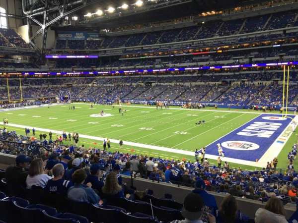 Lucas Oil Stadium, section: 208, row: 7, seat: 12