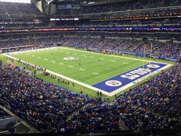 Lucas Oil Stadium, section: 406, row: 1, seat: 1