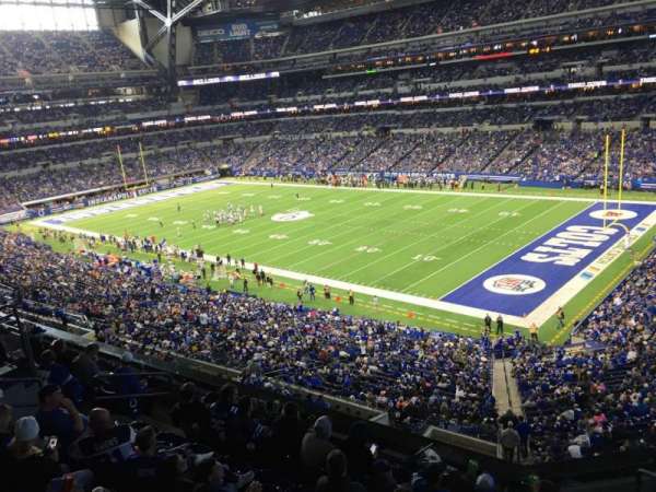 Lucas Oil Stadium, section: 407, row: 2, seat: 1