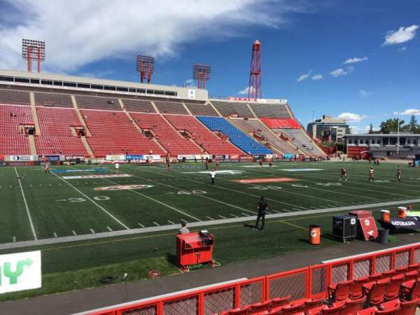 McMahon Stadium, section: H, row: 8, seat: 10