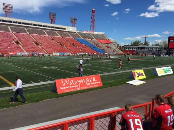 McMahon Stadium, section: J, row: 5, seat: 10
