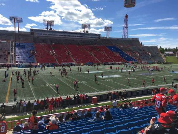 McMahon Stadium, section: V, row: 20, seat: 27