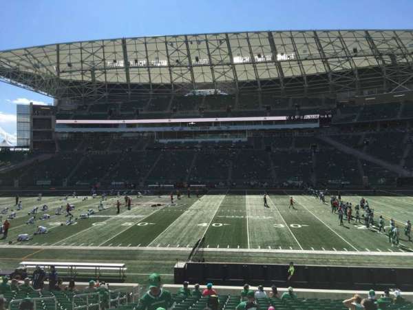 Mosaic Stadium, section: 137, row: 20, seat: 18