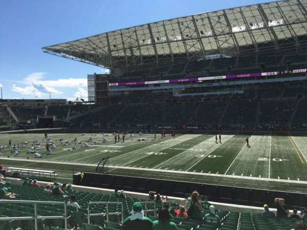 Mosaic Stadium, section: 136, row: 19, seat: 14