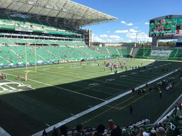 Mosaic Stadium, section: 122, row: 17, seat: 23