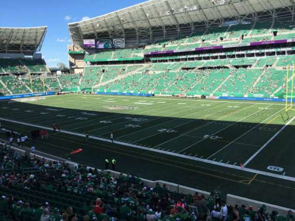Mosaic Stadium, section: 110, row: 19, seat: 1