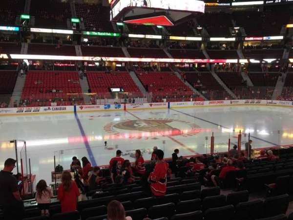 Canadian Tire Centre, section: 107, row: P, seat: 7
