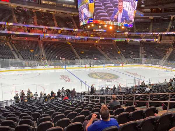 T-Mobile Arena, section: 4, row: T, seat: 12