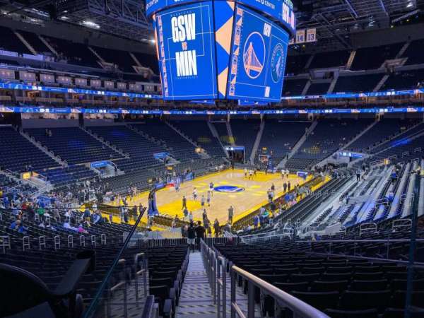 Chase Center, section: 120, row: Wc, seat: 1