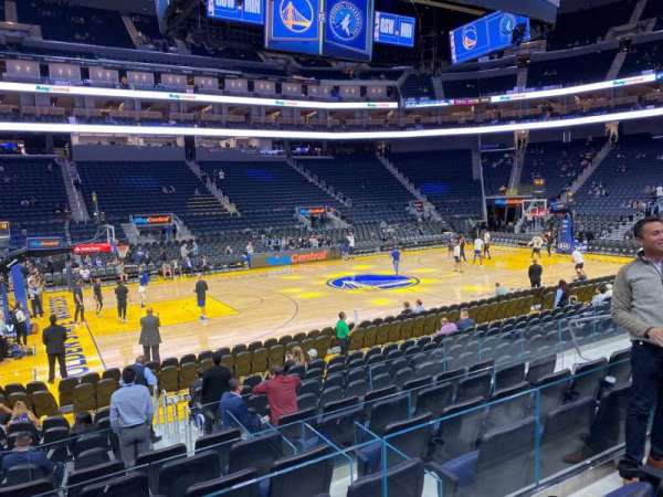 Chase Center, section: 117, row: 3, seat: 5