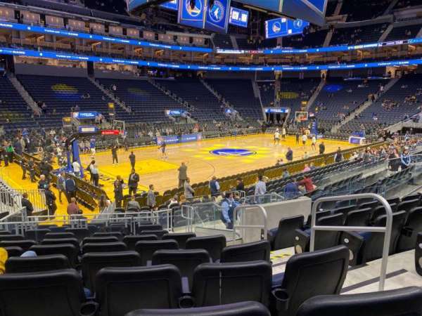 Chase Center, section: 118, row: 7, seat: 4