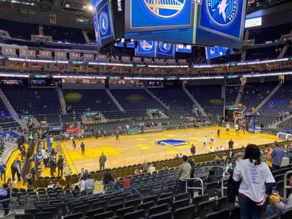 Chase Center, section: 117, row: 9, seat: 7