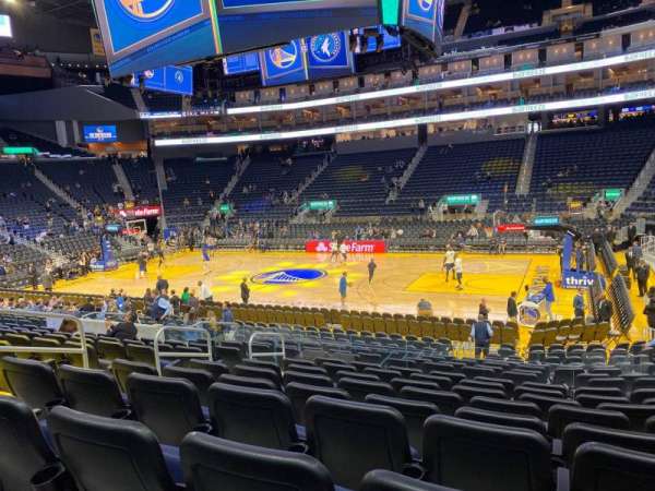 Chase Center, section: 114, row: 9, seat: 11