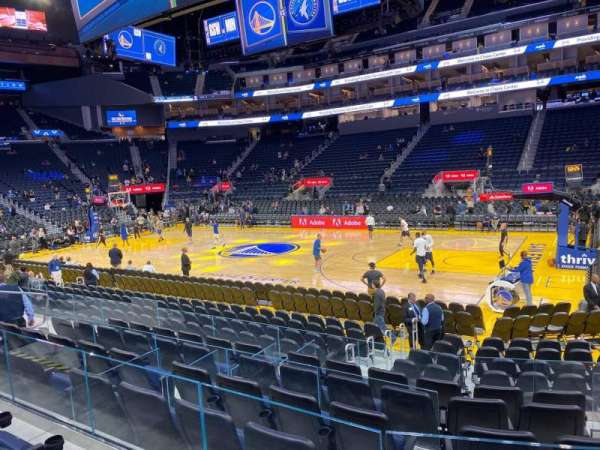 Chase Center, section: 114, row: 3, seat: 7