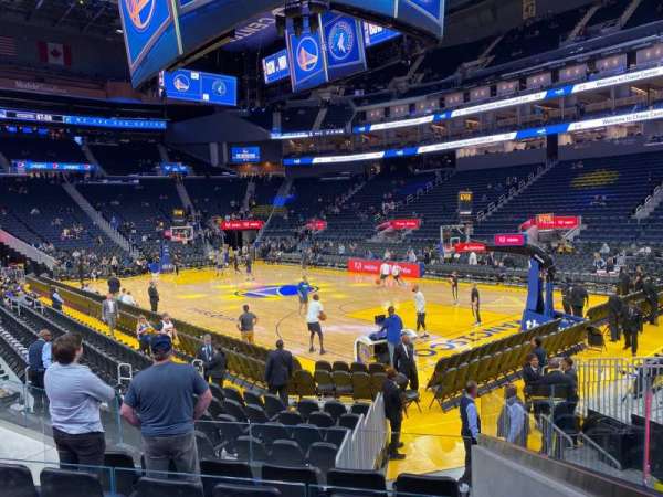 Chase Center, section: 113, row: 2, seat: 2