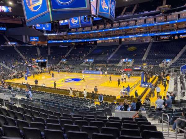 Chase Center, section: 114, row: 9, seat: 2